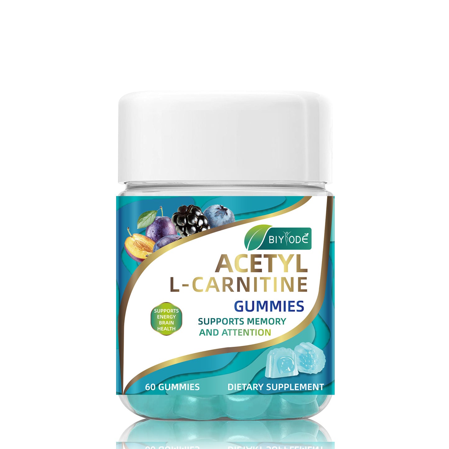 Biyode Wholesale Acetyl L-Carnitine Gummiegel Gummies Natural Daily Brain Wellness Supplement