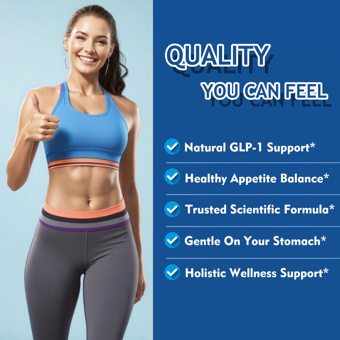 GLP-1 Supplement Support, Natural Formula, GLP-1 Production - 1 Capsule For Balanced Appetite  Metabolic Wellness Daily 90 Servings