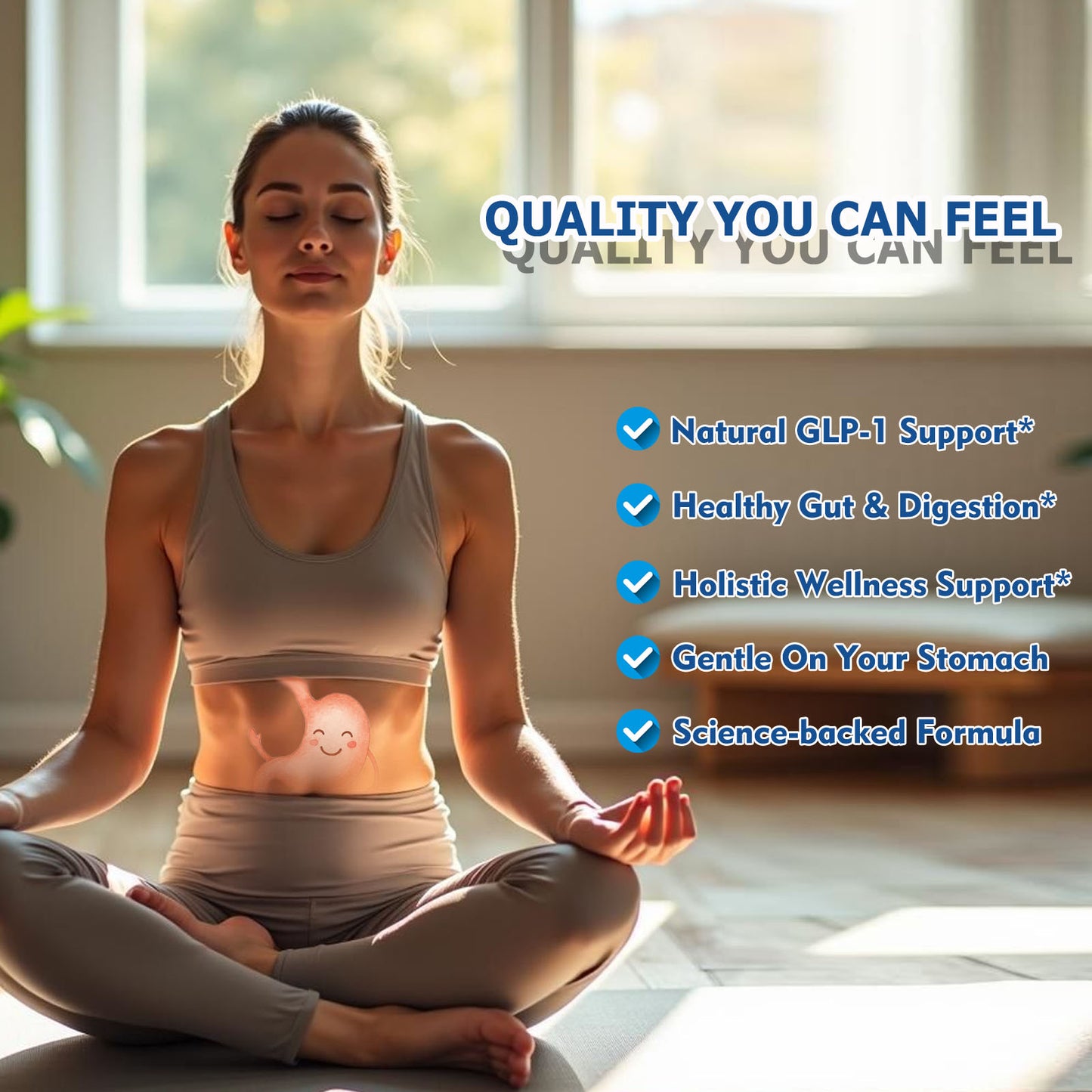 GLP-1 Supplement Support, Natural Formula, GLP-1 Production - 1 Capsule For Balanced Appetite  Metabolic Wellness Daily 90 Servings